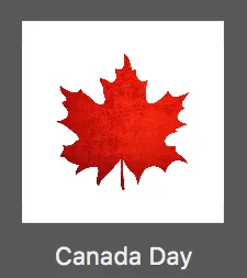 Canada Day Frames Set for ImageFramer