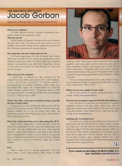 MacTech Jacob Interview