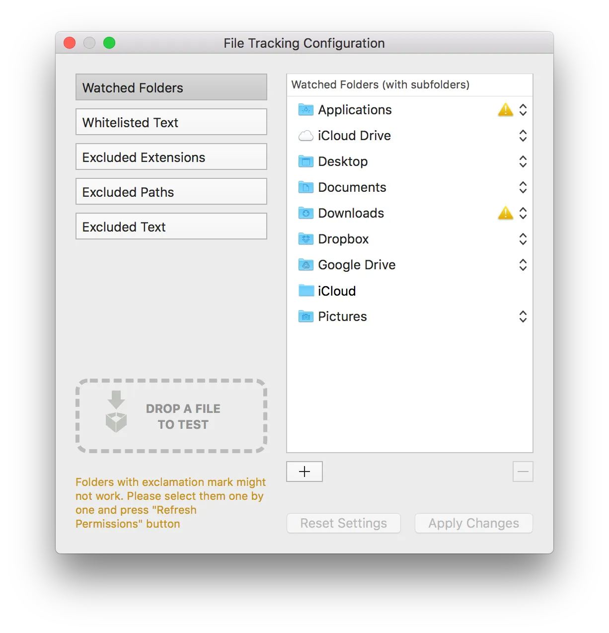Trickster failing folders step 1